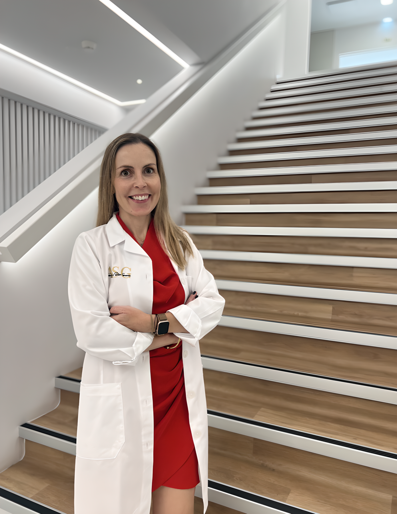 Dr Ana Silva Guerra standing inside the clinic